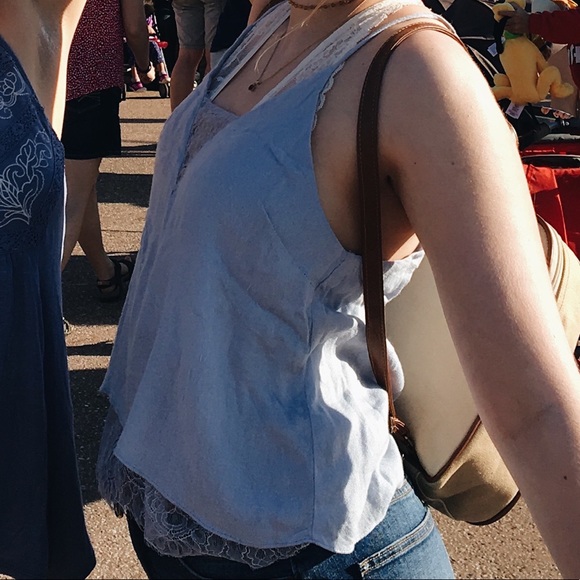 Blue lace Tank - Picture 6 of 6